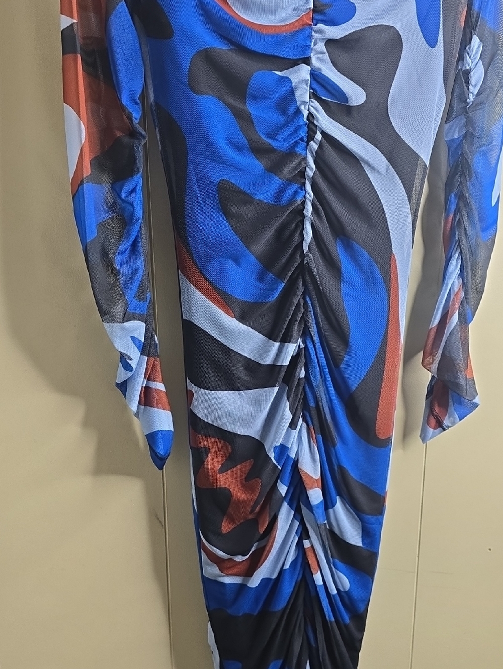 Women's Black History Month Long Sleeve Mesh Maxi Dress Target XS - Picture 8 of 10